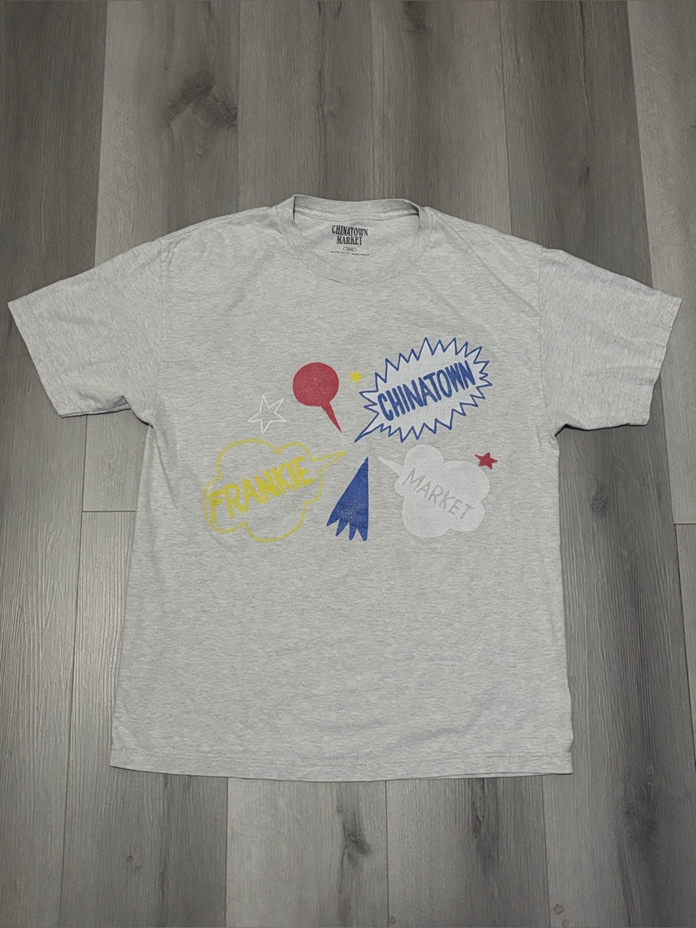 Chinatown Market x Frankie Collective Capsule Graphic T Shirt White Size Large